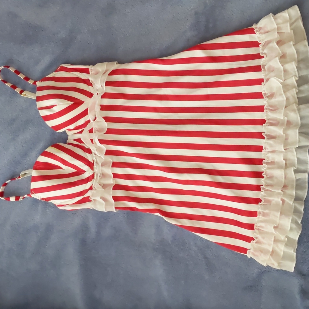 Victoria's Secret, 34c, red and white lingerie